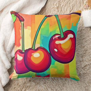 Vibrant Cherry Art Cushion