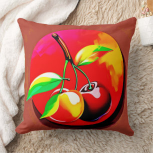 Vibrant Cherry Duo Cushion