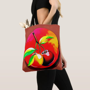 Vibrant Cherry Duo Tote Bag