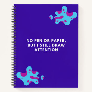 Vibrant Chic Savage Quotes For Teen Blue Notebook