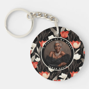 Vibrant Christmas Gifts For Him Photo Tulip Key Ring