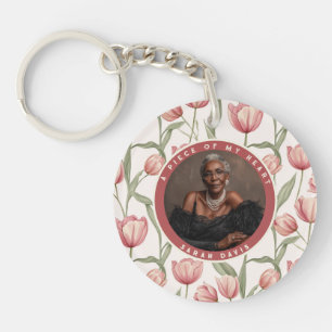 Vibrant Christmas Gifts For Women Photo Tulip Key Ring