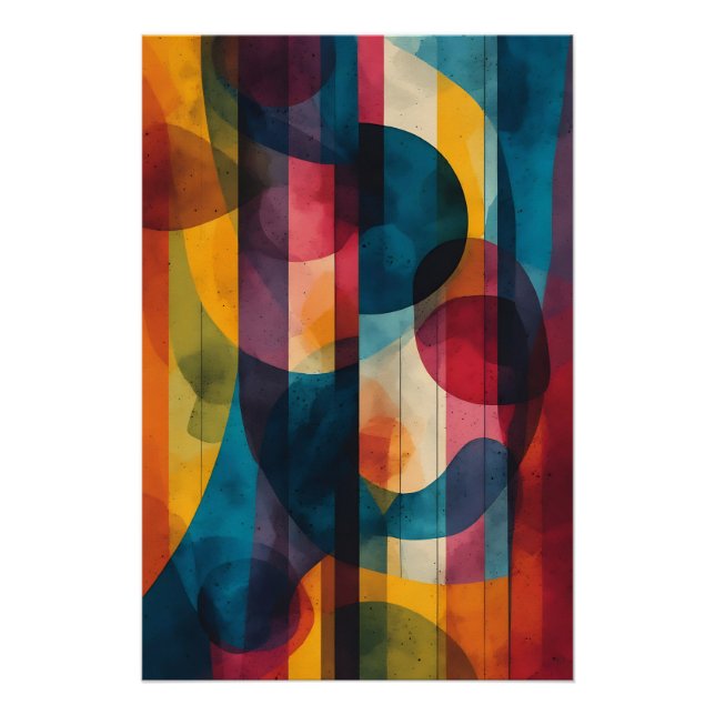 Vibrant Chromatic Harmony Poster (Front)