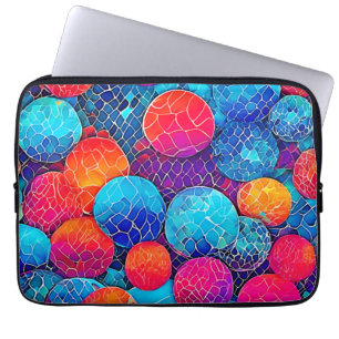 Vibrant Circle Pattern Laptop Sleeve