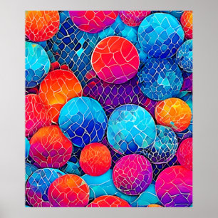 Vibrant Circle Pattern Poster