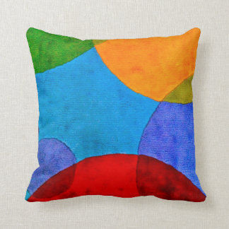 Vibrant Circle Pattern Primary Colours Pillow