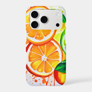 Vibrant Citrus Fruit Splash Art