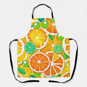 Vibrant Citrus Medley - Fresh & Juicy Slices Apron