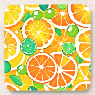 Vibrant Citrus Medley - Fresh & Juicy Slices Coaster