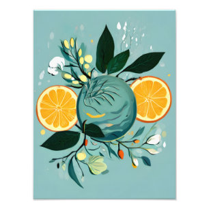 Vibrant Citrus Paradise Photo Print