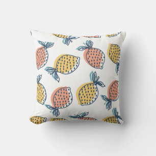 Vibrant Citrus Pattern Cushion