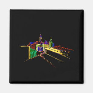 Vibrant city magnet