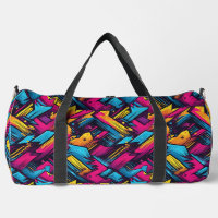 Vibrant City Vibes Urban Pop Duffel Bag