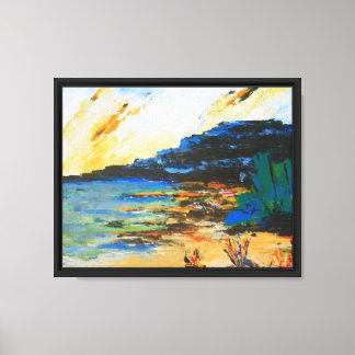 Vibrant Coastal Landscape Canvas Print