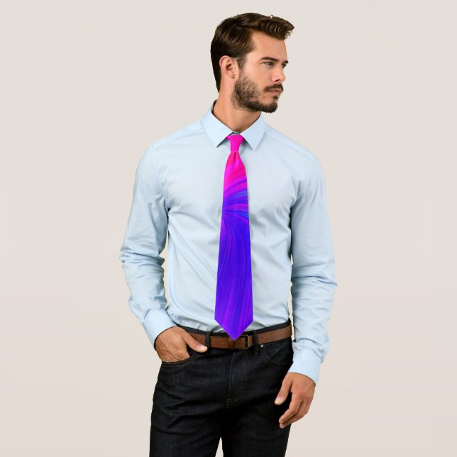 Vibrant Color Aesthetic Pattern Tie (In Situ)