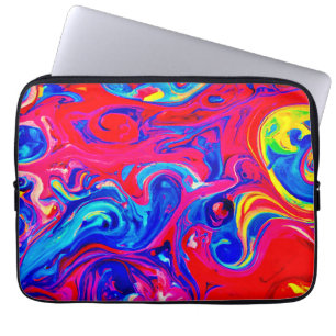 Vibrant Color Blast Pattern Laptop Sleeve