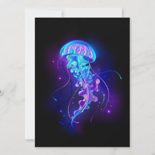 Vibrant Color Glowing Jellyfish