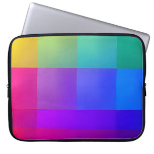Vibrant Color Grid Laptop Sleeve