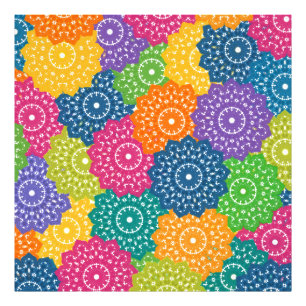 Vibrant Colorful Abstract Flowers Photo Print