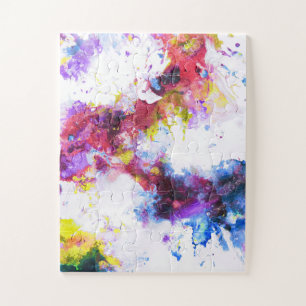 Vibrant Colorful Abstract Painting Jigsaw Puzzle