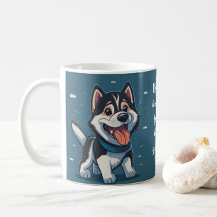 Vibrant Colorful Dog Art, For Dog Lovers Featuring Coffee Mug