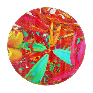 Vibrant Colors Abstract Pattern Cutting Board