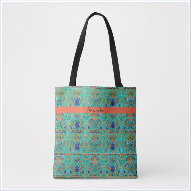 Vibrant Colors Egyptian Inspired Tote Bag (Creator Uploaded)