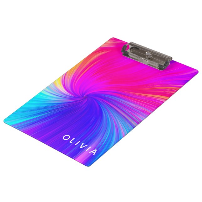 Vibrant Colour Aesthetic Pattern Clipboard (Angled)