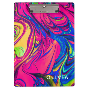 Vibrant Colour Aesthetic Pattern Clipboard
