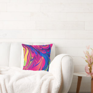 Vibrant Colour Aesthetic Pattern Decorative Cushion