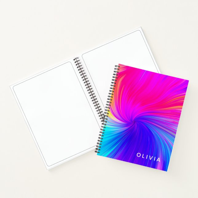 Vibrant Colour Aesthetic Pattern Notebook (Inside)