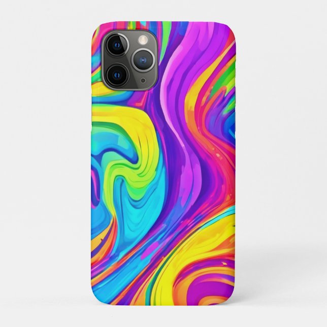 Vibrant Colour Background: Cartoon Splash Art Case-Mate iPhone Case (Back)