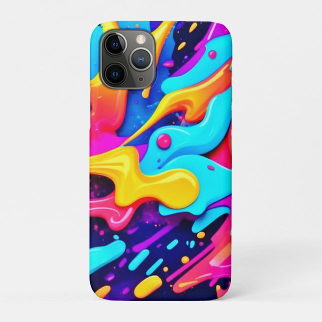 Vibrant Colour Chaos Art Case-Mate iPhone Case (Back)