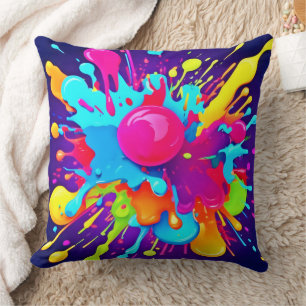 Vibrant Colour Explosion: A Visual Feast Cushion