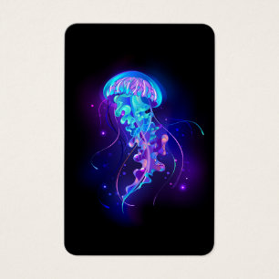 Vibrant Colour Glowing Jellyfish