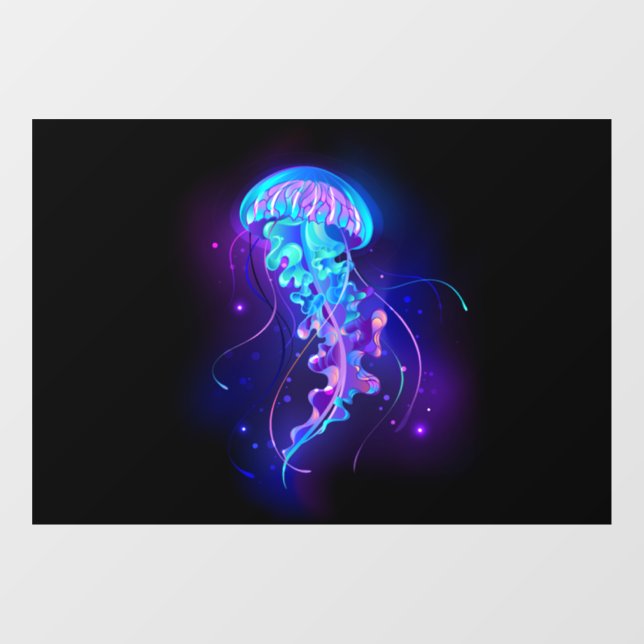 Vibrant Colour Glowing Jellyfish (Sheet)