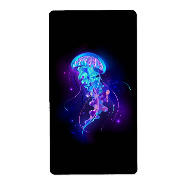 Vibrant Colour Glowing Jellyfish (Front)