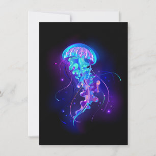 Vibrant Colour Glowing Jellyfish Announcement