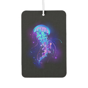 Vibrant Colour Glowing Jellyfish Car Air Freshener