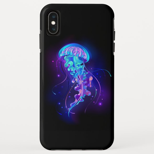 Vibrant Colour Glowing Jellyfish Case-Mate iPhone Case (Back)