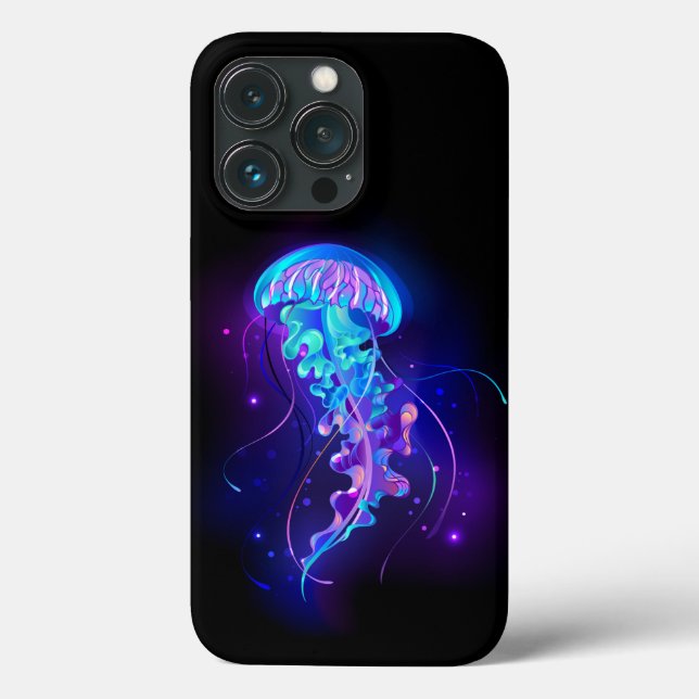Vibrant Colour Glowing Jellyfish Case-Mate iPhone Case (Back)