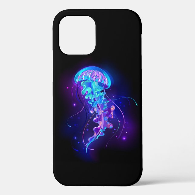 Vibrant Colour Glowing Jellyfish Case-Mate iPhone Case (Back)