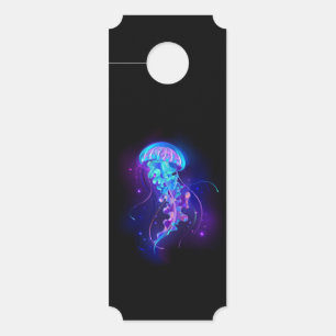 Vibrant Colour Glowing Jellyfish Door Hanger