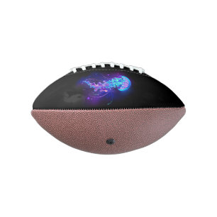 Vibrant Colour Glowing Jellyfish Football