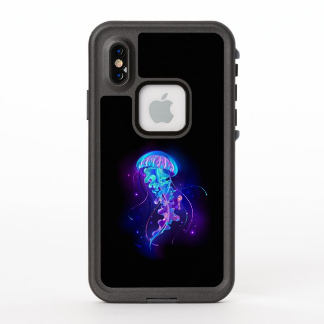 Vibrant Colour Glowing Jellyfish LifeProof iPhone Case (Back)