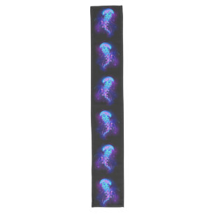 Vibrant Colour Glowing Jellyfish Long Table Runner