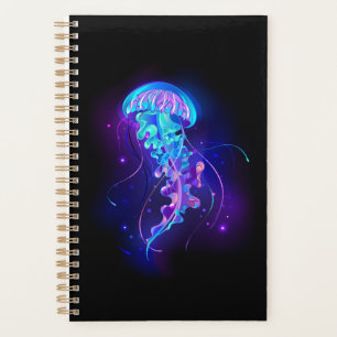 Vibrant Colour Glowing Jellyfish Planner