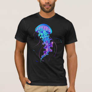Vibrant Colour Glowing Jellyfish T-Shirt