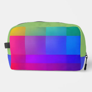 Vibrant Colour Grid  Dopp Kit