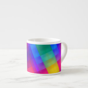 Vibrant Colour Grid  Espresso Cup